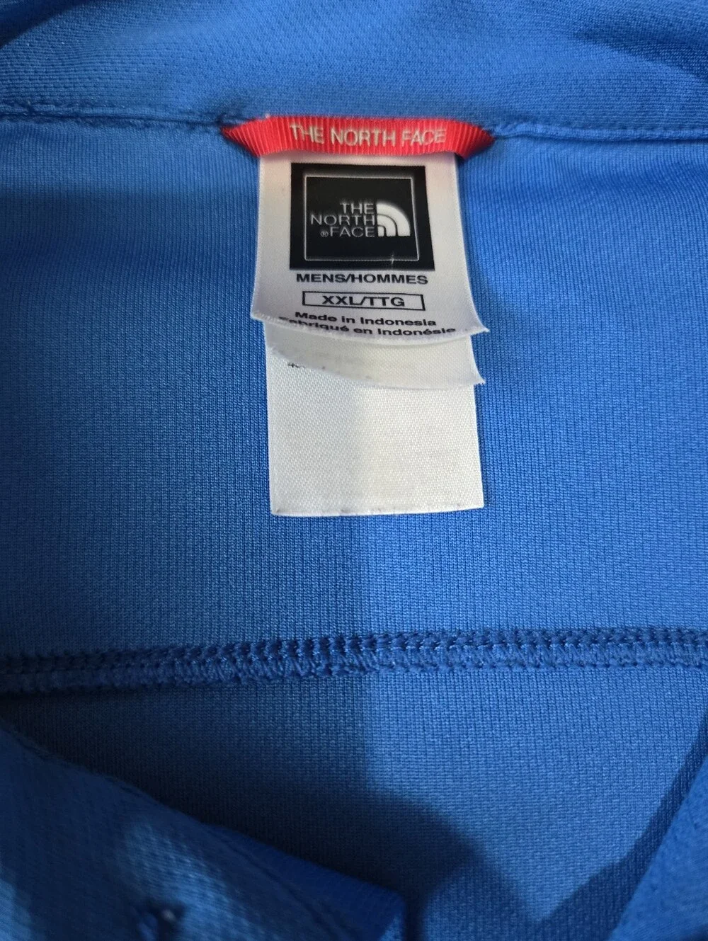 The North Face Shirt Mens XXL Blue VaporWick Polo Short Sleeve